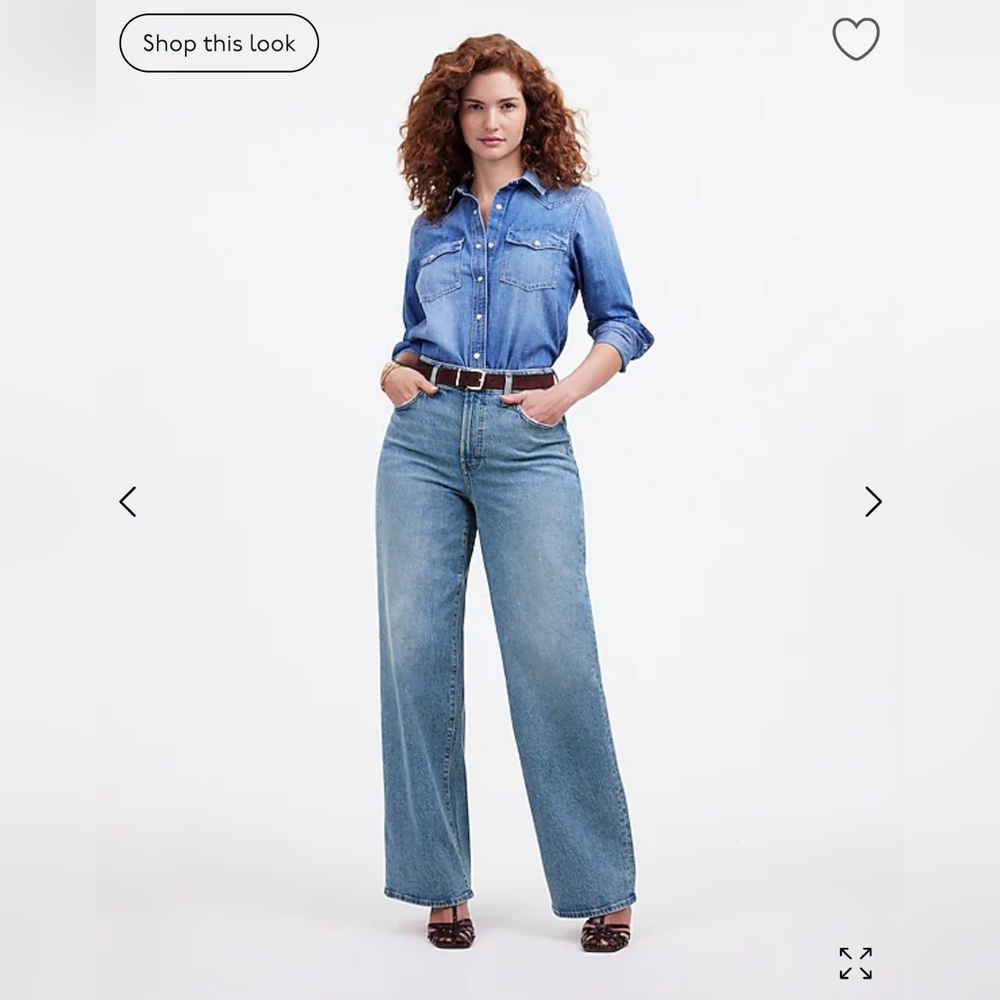 Madewell Curvy Perfect Vintage Wide-Leg Jean - Picture 3 of 16
